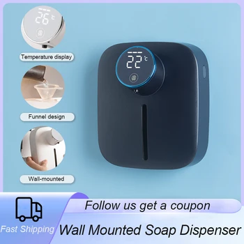 Автоматический дозатор мыла, настенный USB-аккумуляторный температурный дисплей, Интеллектуальные дозаторы жидкости, машина для дезинфекции рук