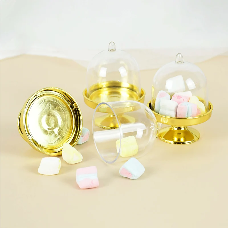 Прозрачный мини-держатель для конфет, десерта, подставка для шоколада, лоток, Свадебная Пластиковая корзина для декора вечеринки по случаю Дня рождения гостя, душа ребенка 2
