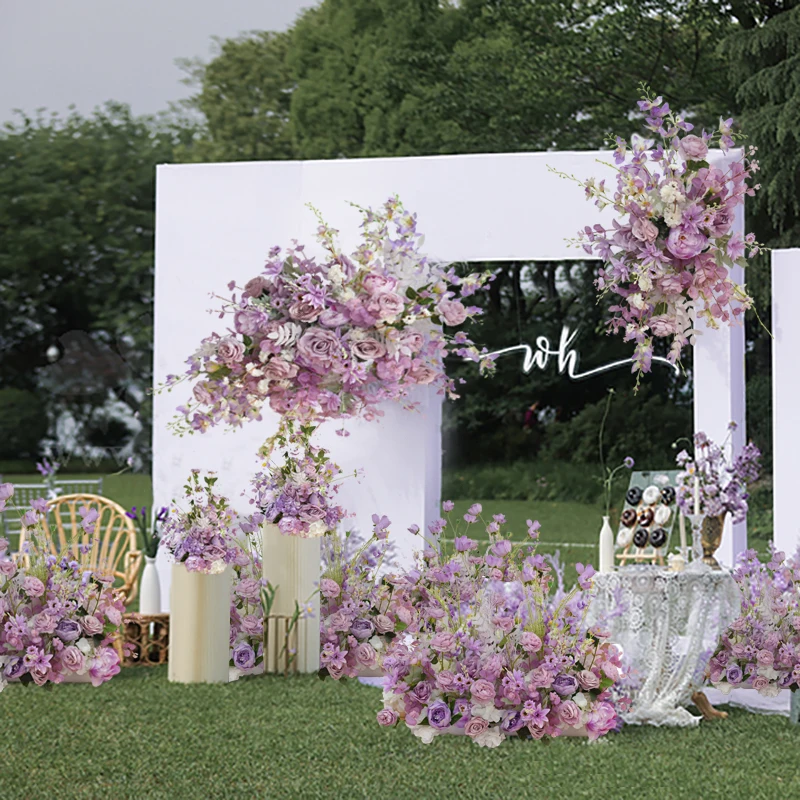 Изготовленная на заказ свадебная арка макет домашней сцены украшение цветочного ряда 1