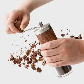 Кофемолка для кофейных зерен, портативная ручная кофемолка с рукояткой из нержавеющей стали, ручная кофемолка для кухонных инструментов, кофемолка для кофемолки