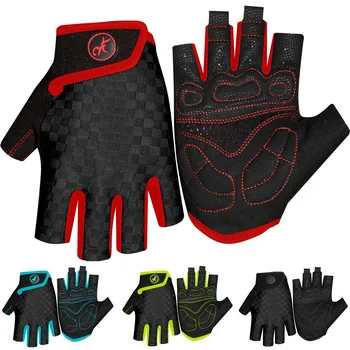 Летние мужские велосипедные перчатки, антивибрационные перчатки для MTB, Новые дышащие велосипедные перчатки для занятий спортом на открытом воздухе, нескользящие женские перчатки