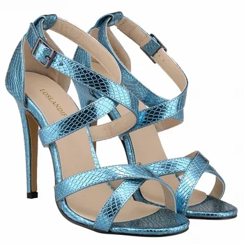 LOSLANDIFEN/ zapatos mujer/ 2023; женские босоножки из искусственной кожи с ремешком и пряжкой на тонком каблуке 11 см, с круглым носком и ремешком на щиколотке; Вечерние Офисные женские туфли OL