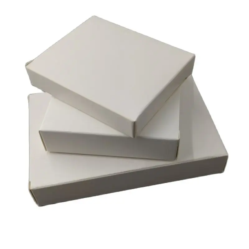 50шт 3-13 см Маленькая белая пустая картонная подарочная упаковочная коробка, пустая упаковочная коробка, квадратная бумажная картонная коробка 0