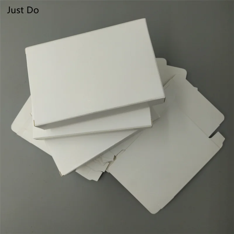 50шт 3-13 см Маленькая белая пустая картонная подарочная упаковочная коробка, пустая упаковочная коробка, квадратная бумажная картонная коробка 2