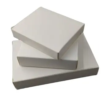 50шт 3-13 см Маленькая белая пустая картонная подарочная упаковочная коробка, пустая упаковочная коробка, квадратная бумажная картонная коробка
