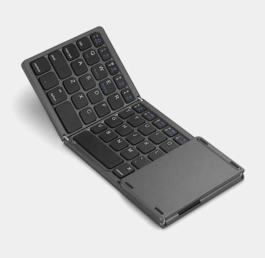 Складная Мини-клавиатура Беспроводная Bluetooth-клавиатура С ковриком для мыши для ПК с Windows Android IOS и планшета 5