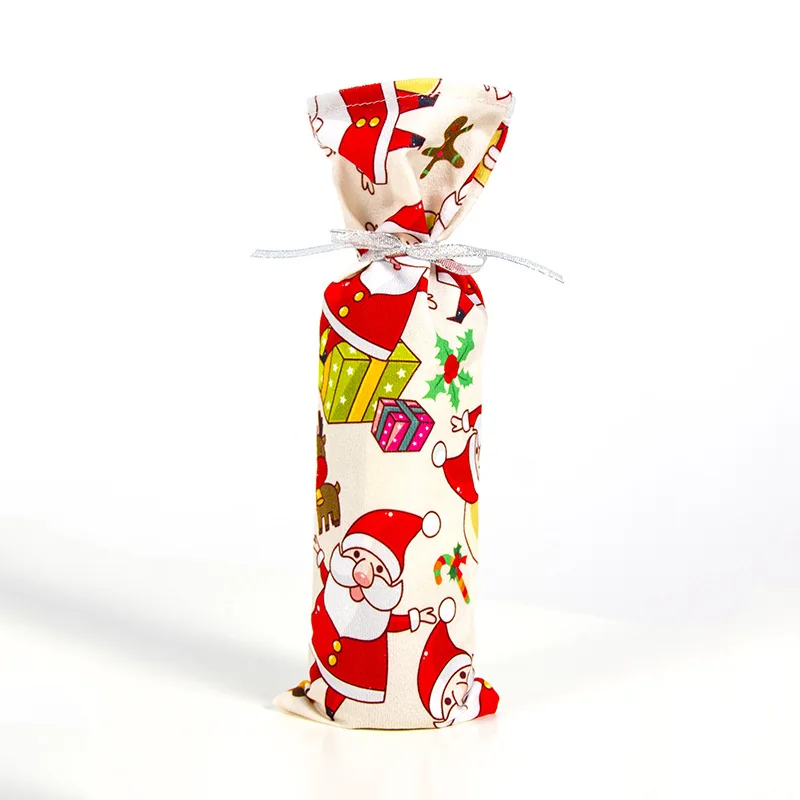 1 шт. Рождественский держатель для бутылки красного вина, чехол, сумка для шампанского Elf для домашней кухни, отеля, украшения новогоднего стола, Рождественские подарки 3