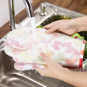 Перчатка для выпечки, легко моющаяся перчатка для духовки, гибкая многоцелевая прочная изолированная перчатка с точечным принтом