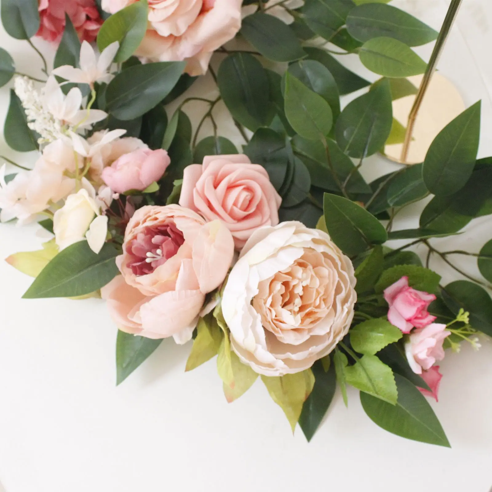 Искусственный Цветочный Ряд Имитация Арки Цветы для Свадьбы День Рождения Фоновое Украшение Входной Двери Настольный Орнамент 5