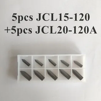 твердосплавные пластины 5шт JCL15-120 + 5шт JCL20-120A, материал YT15, в одной коробке 10 шт., используются для отрезных инструментов.