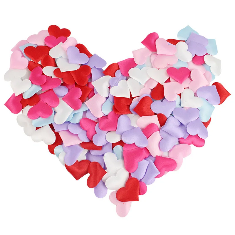 Оформление Свадебной сцены Губкой Love Heart 2 СМ В Форме Сердца, Имитация Бумажных Обрывков, Рассеивание Цветов, Ручной Бросок Цветов 0