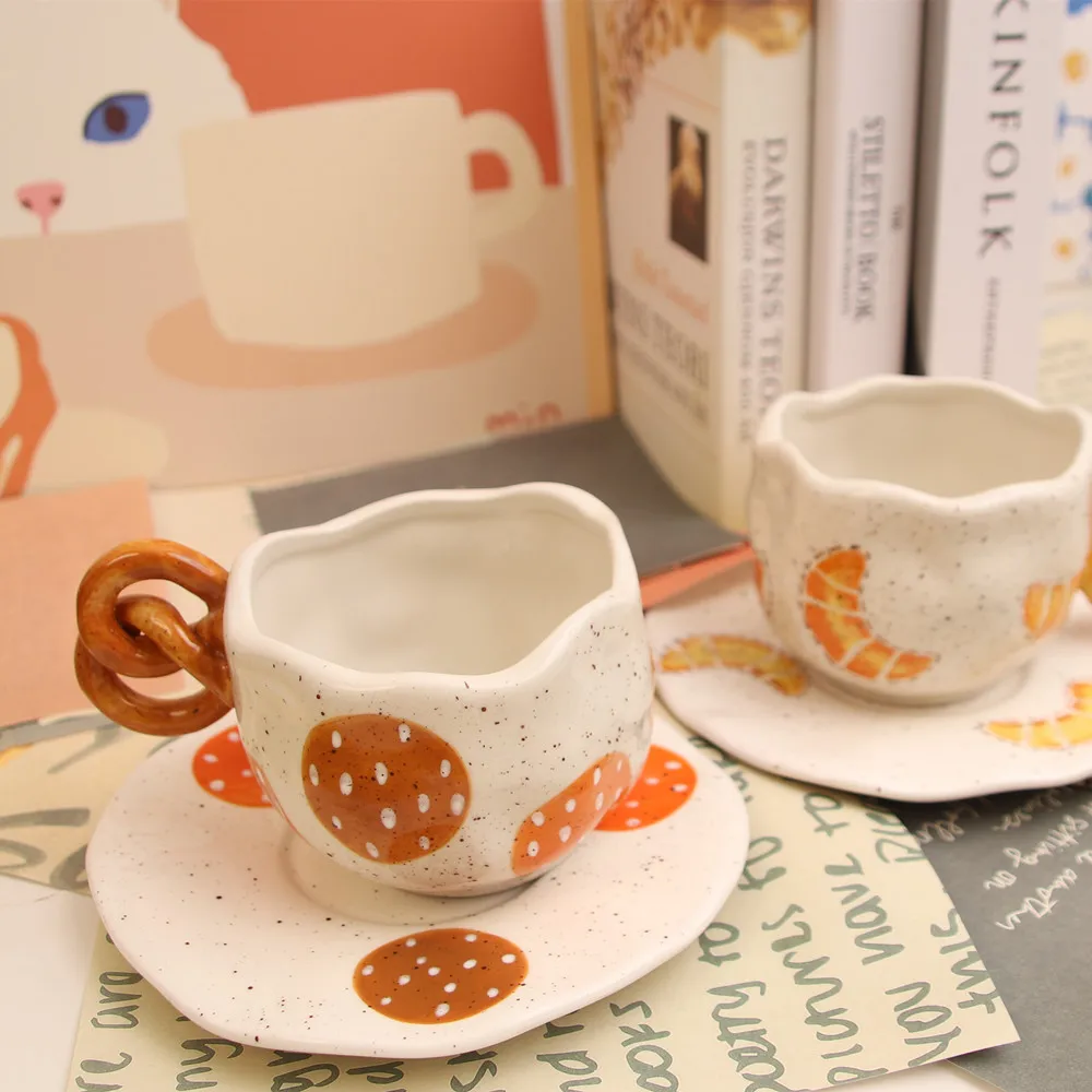 Ручная керамическая чашка для воды в японском стиле ins, кофейная чашка, набор посуды, ручная роспись, чашка для послеобеденного чая, набор блюд для димсам 1