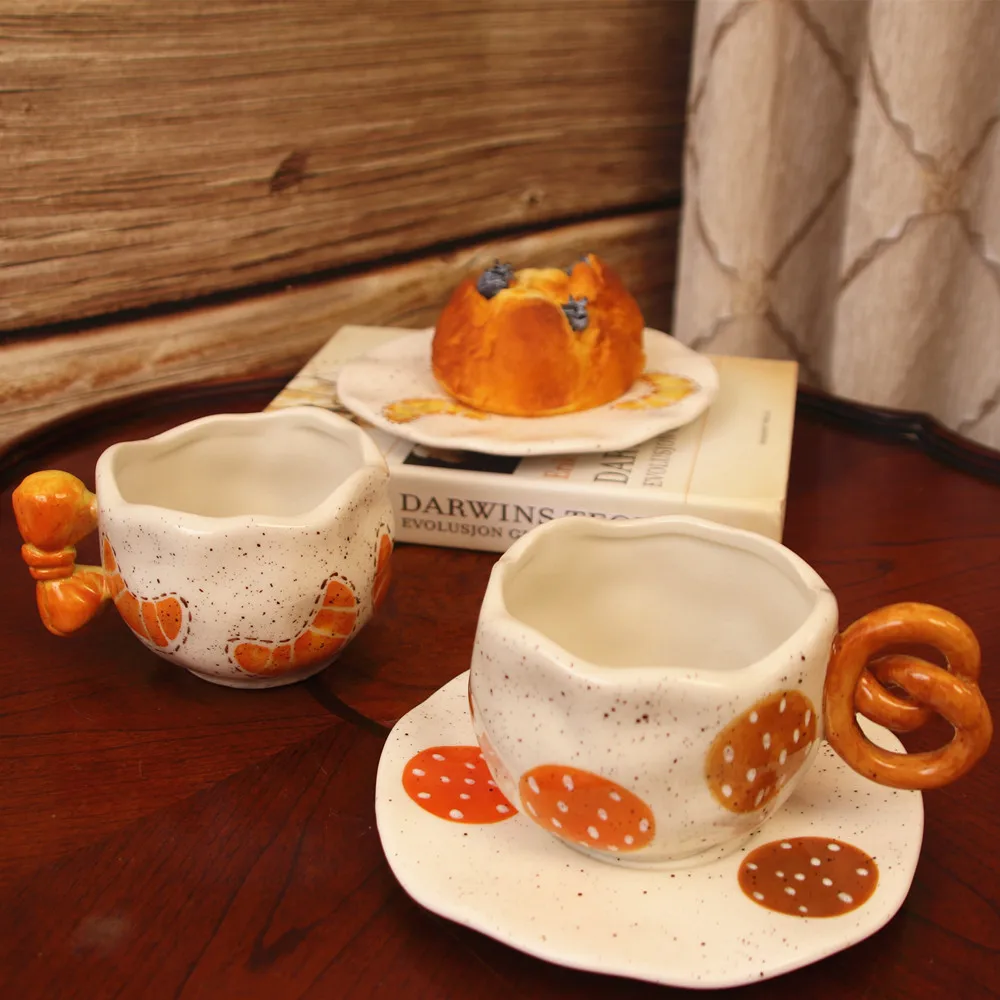Ручная керамическая чашка для воды в японском стиле ins, кофейная чашка, набор посуды, ручная роспись, чашка для послеобеденного чая, набор блюд для димсам 4