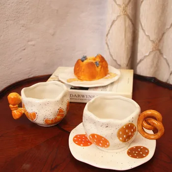 Ручная керамическая чашка для воды в японском стиле ins, кофейная чашка, набор посуды, ручная роспись, чашка для послеобеденного чая, набор блюд для димсам