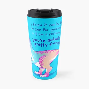 Ты на самом деле Чертовски красивая, Радужный Тираннозавр, Дорожная Кофейная кружка, Кофейный аксессуар, Кофейная чашка, Кофейные чашки для эспрессо