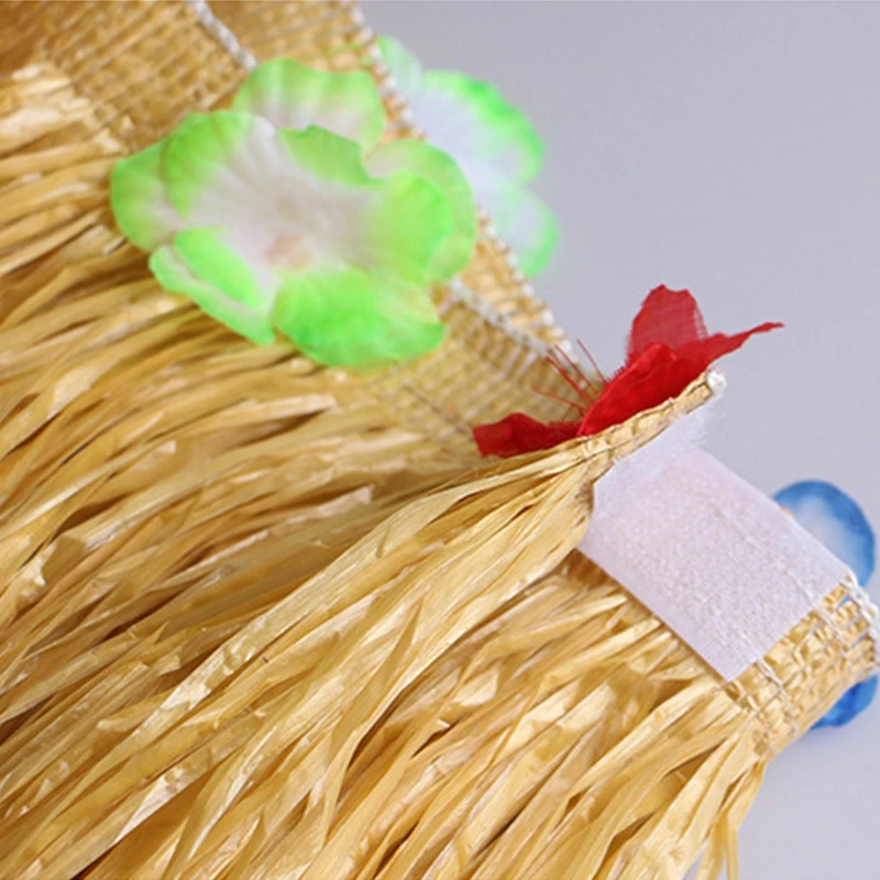 Гавайская вечеринка Соломенного цвета, травяная юбка для стола на лето, украшение для тропической пляжной вечеринки, Гавайи, День рождения, Свадебные принадлежности 5