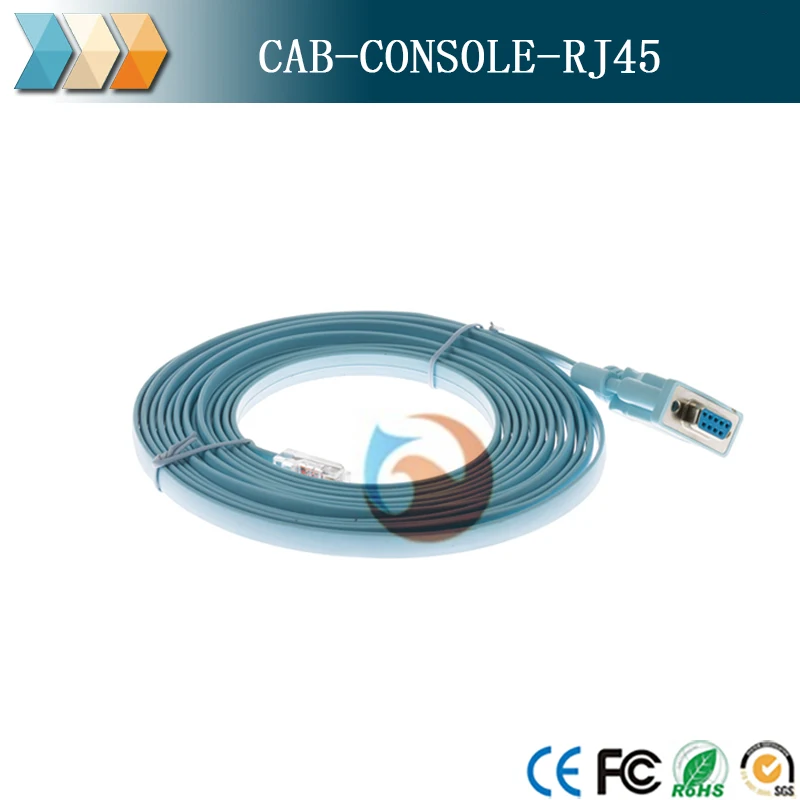 CAB-КОНСОЛЬ-RJ45 Консольный кабель Cisco Juniper 6 футов с DB9 на RJ45 0