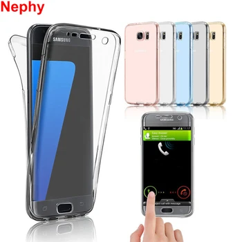 Нефи Прозрачный Чехол Для Мобильного Телефона Samsung Galaxy S4 S5 S6 S7 Edge S8 S9 Plus S8Plus S9Plus Duos Мягкий Силиконовый TPU 360 Полное Покрытие