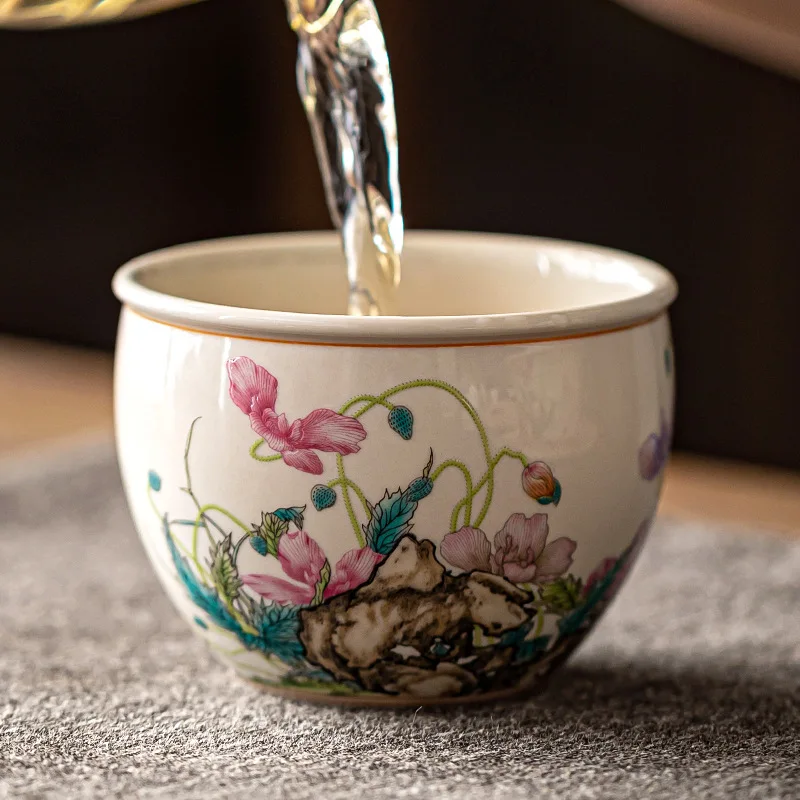 Антикварные цветы, китайская чашка цвета ясеня, Антикварная керамика, Красивые Чашки, Набор чайных чашек, Чайные кружки для чайной церемонии 2
