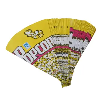100X пакетов для попкорна бумажные пакеты с миндалем Попкорн Ы