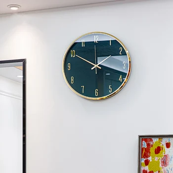 Уникальные настенные часы большого размера, новый дизайн, стильные настенные часы в скандинавском стиле, цифровая настенная роспись для интерьера, Элегантный Дизайн комнаты для сравнения.