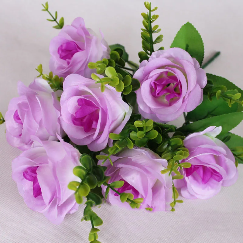 Имитация Розы Императорской Наложницы с 7 головками, Свадебное украшение из искусственного Цветка для домашнего признания. Капли 3
