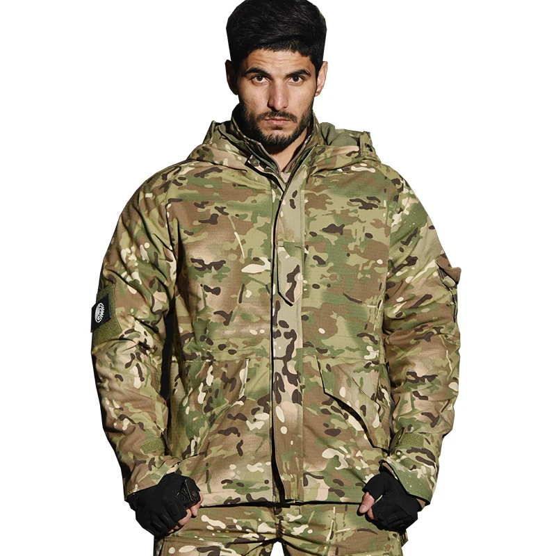 Уличная мужская тактическая куртка, толстое флисовое пальто с капюшоном, повседневная водонепроницаемая ветровка, мужская военная армейская куртка, комплект брюк 0