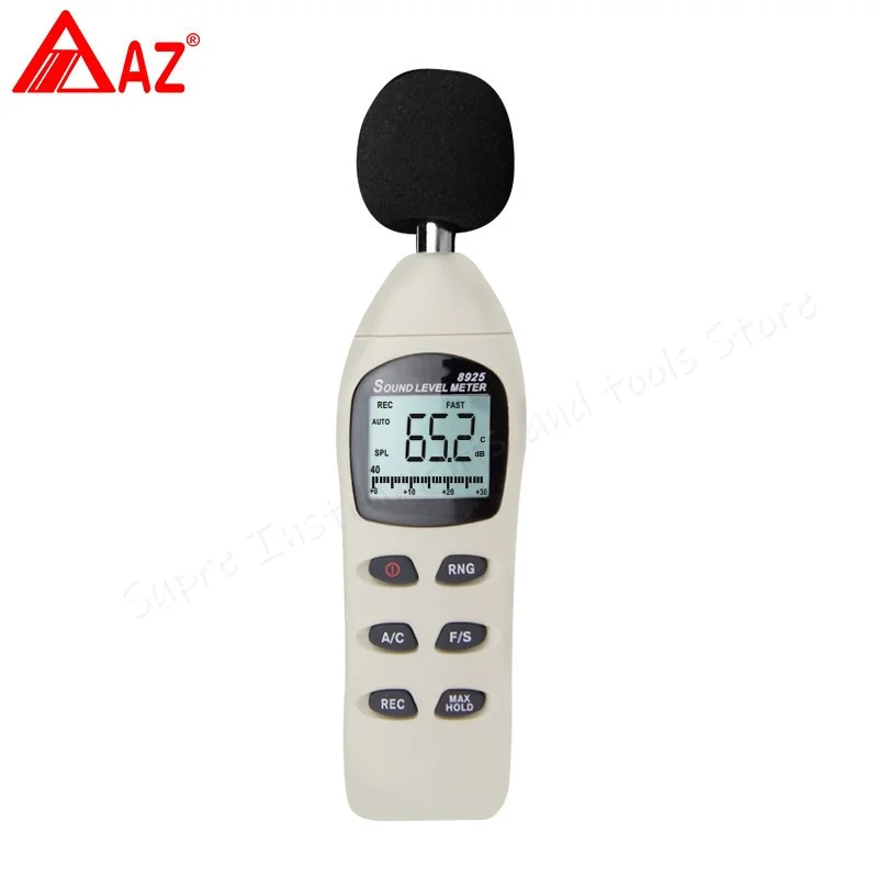 AZ8925 Портативный Ручной цифровой шумомер, детектор дБ, шумомер уровня 0