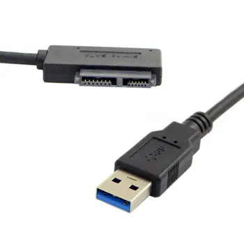 Кабель-адаптер оптического привода USB 3.0 -7 + 6 13Pin Slimline SATA для ноутбука CD/DVD ROM