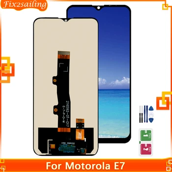 6,5 Дюймов Для Motorola Moto E7 ЖК-дисплей Сенсорный Экран Дигитайзер Для Moto E7 lcd XT2052 XT2095-1 Без рамки ЖК-дисплей 100% Протестирован