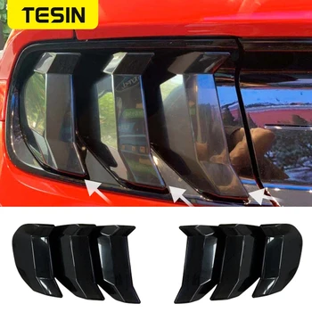 Наклейки для украшения фонаря заднего фонаря автомобиля TESIN Для Ford Mustang 2018 2019 2020 2021 2022 Аксессуары для крышки заднего фонаря