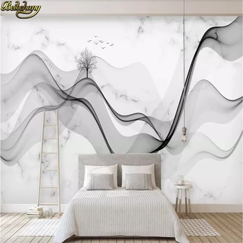 Пользовательские 3D обои beibehang фреска абстрактные линии чернильный пейзаж мраморный фон для телевизора обои для домашнего декора papel de parede
