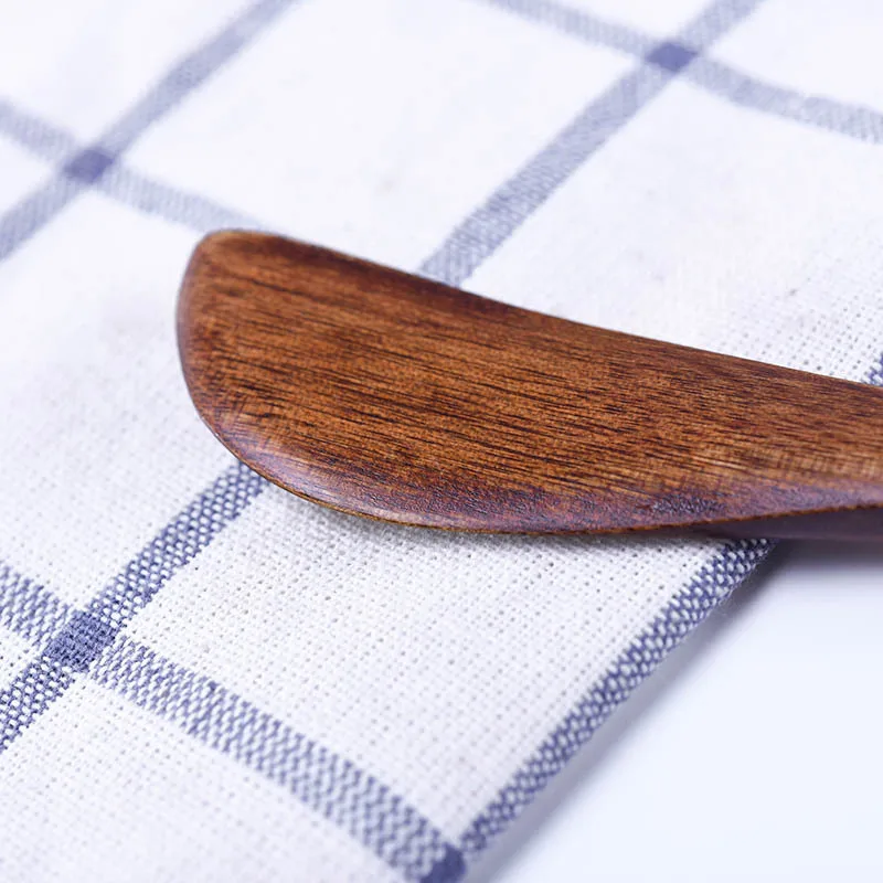 Универсальный деревянный обеденный нож для варенья и масла, идеально подходящий для намазывания приправ, плоское лезвие для сливочного сыра, кухонные столовые приборы, посуда 3
