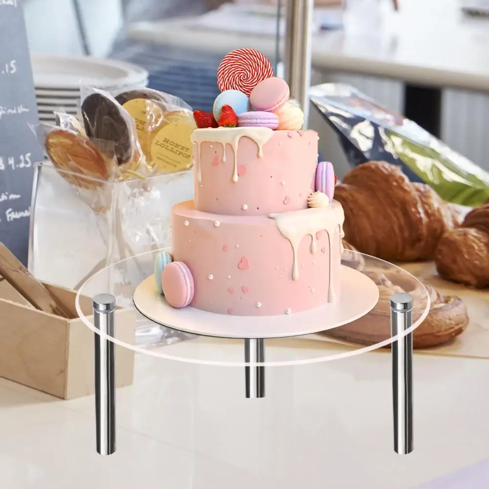 1 комплект, прочный акриловый прозрачный держатель для кексов и десертов на День рождения, принадлежности для вечеринок, Подставка для торта, Подставка для торта 0