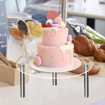 1 комплект, прочный акриловый прозрачный держатель для кексов и десертов на День рождения, принадлежности для вечеринок, Подставка для торта, Подставка для торта