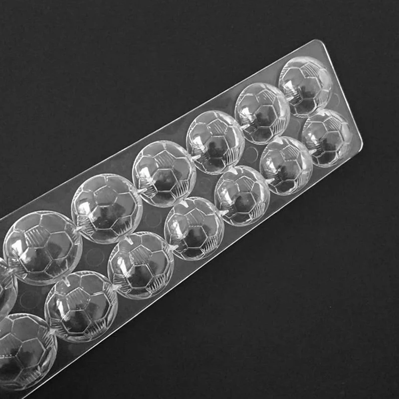Meibum 14-Полостная футбольная форма для шоколада из поликарбоната, 3D-сфера, форма для кондитерских изделий, форма для выпечки конфет 5