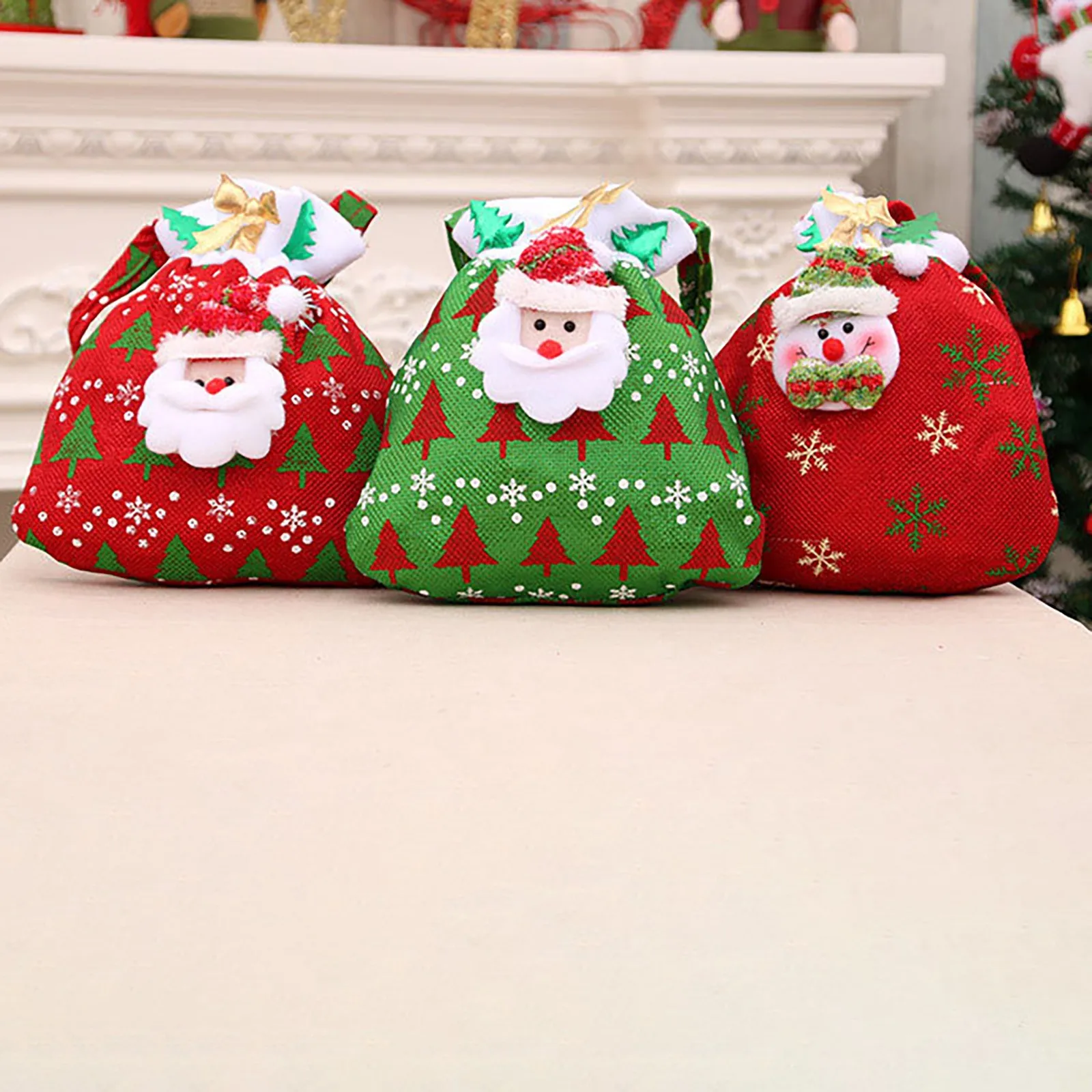 Сумки для рождественских кукол, сумки для конфет, праздничный галстук на шнурке, платья для мероприятий для женщин, украшения для вечеринок для девочек на 11-й день рождения 2
