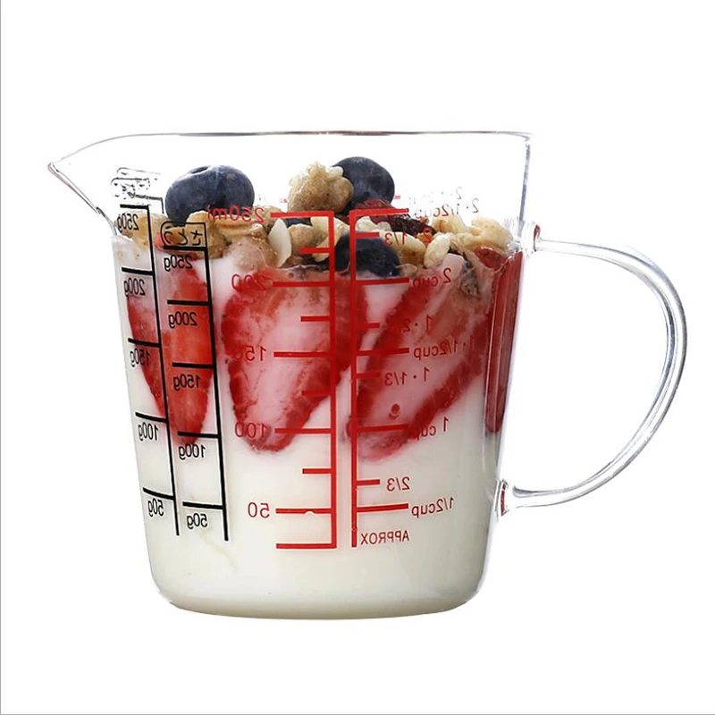 Стеклянный мерный стакан объемом 250 мл, молочник, Термостойкий стеклянный стакан, мерный кувшин, сливочник, весы, чашка для чая, кофе, микроволновая печь безопасна 3