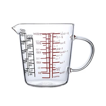 Стеклянный мерный стакан объемом 250 мл, молочник, Термостойкий стеклянный стакан, мерный кувшин, сливочник, весы, чашка для чая, кофе, микроволновая печь безопасна