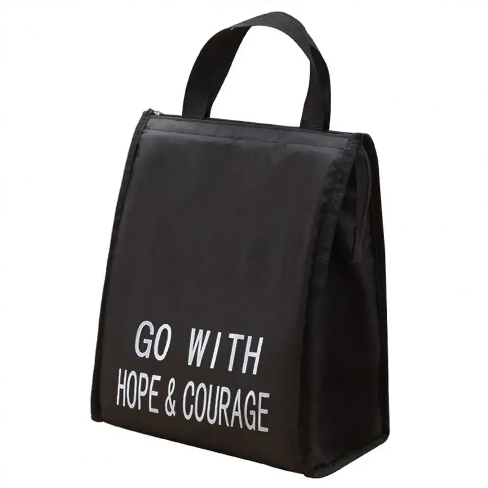 Ткань Оксфорд, практичный карманный дизайн, изолированная сумка для ланча, Многоразовая сумка для ланча, большая вместимость для работы 5
