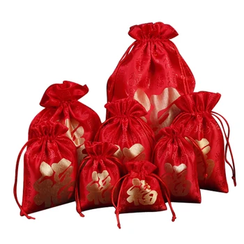 Разнообразные Бронзовые пакеты для новогодних подарков, украшения для новогодней свадьбы, детские конфеты, яблочное печенье, упаковка ювелирных изделий