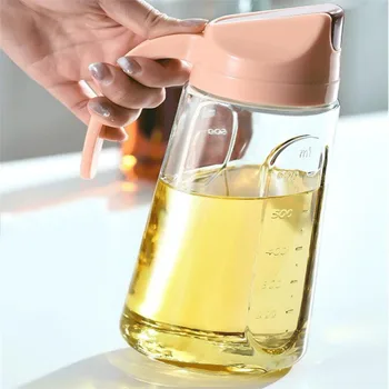 Автоматически открывающаяся крышка Бутылка для масла Кулинарная Приправа Соус Бутылка для оливкового масла Стекло Креативный Салат для выпечки Кухонный инструмент Аксессуары