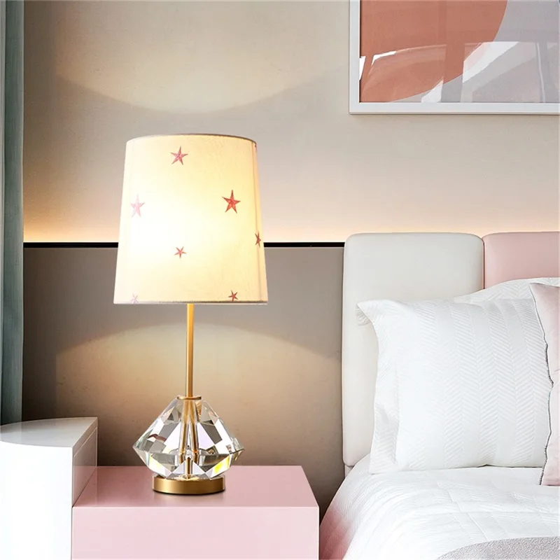 Настольная лампа SOFITY из латуни, современный Креативный Хрустальный Светодиодный настольный светильник, украшение для домашней спальни 1