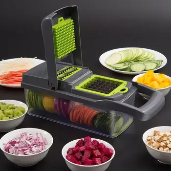 Кухонный многофункциональный инструмент для нарезки кубиками и овощами, терка для измельчения картофеля, терка для домашнего нарезания картофеля, терка для нарезки ломтиков