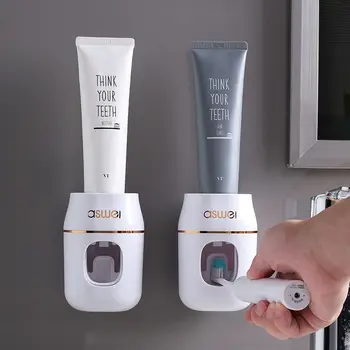 Креативный Автоматический дозатор зубной пасты для настенного монтажа, Аксессуары для ванной комнаты, Водонепроницаемая Соковыжималка для зубной пасты, держатель для зубной щетки