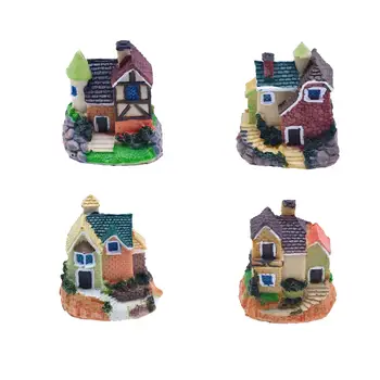 Мини-сказочный садовый домик, микроландшафт, миниатюрный домик, Сказочный коттедж, коллекционный дом для наружных украшений, подарок на день рождения