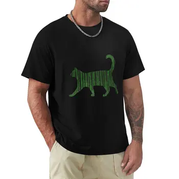 Футболка Matrix cat, Блузка, графическая футболка, мужские футболки