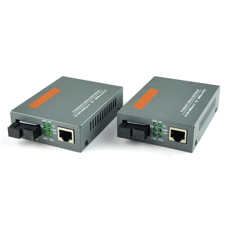 1 пара 10/1001000base Netlink HTB-GS-03-AB Однорежимный симплексный Волоконно-Оптический Медиаконвертер RJ45 Enternet 20 КМ Оптоволоконный передатчик 0