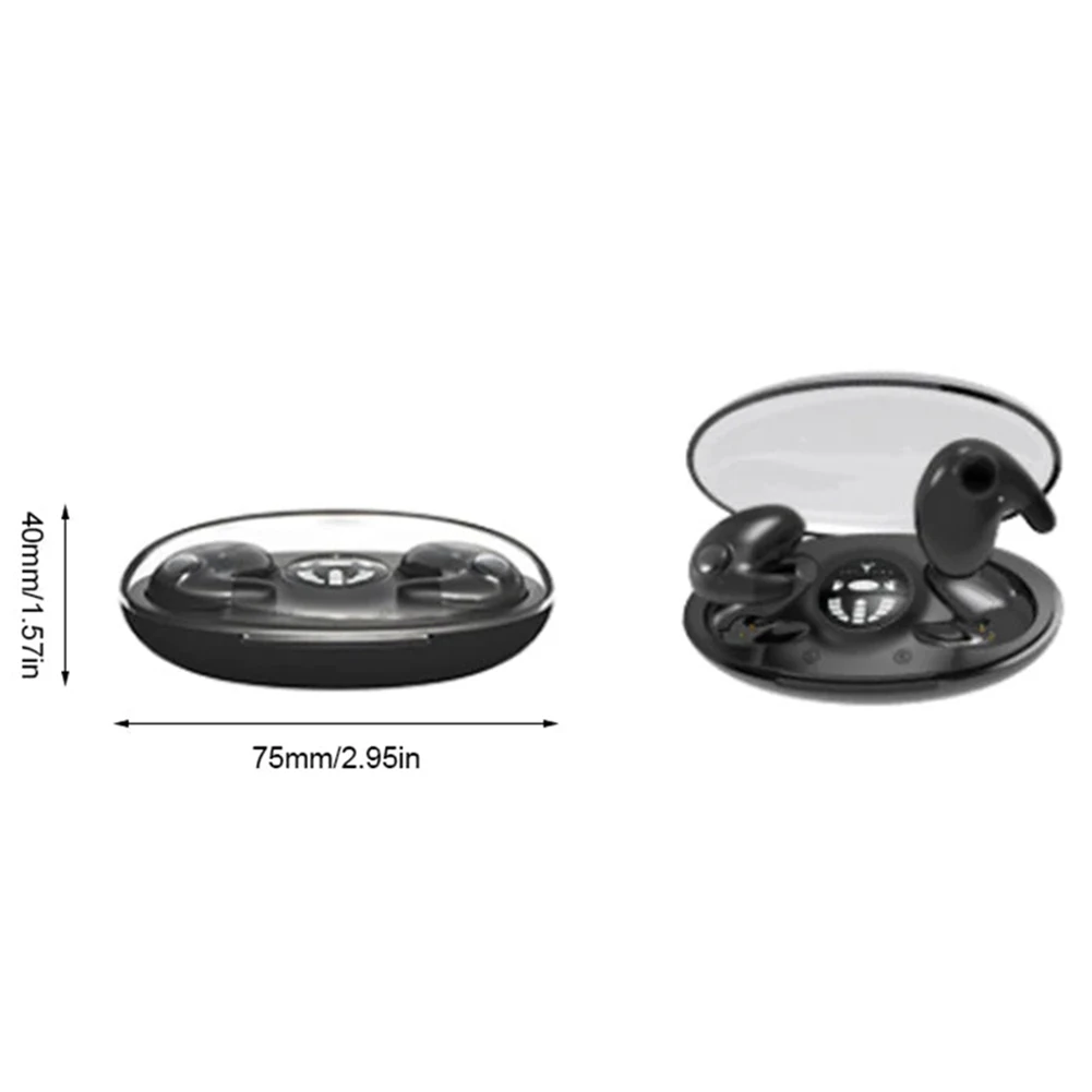 Наушники Bluetooth Wireless 5.3 Мини стерео спортивные водонепроницаемые наушники с шумоподавлением басов Сенсорное управление для спорта 5