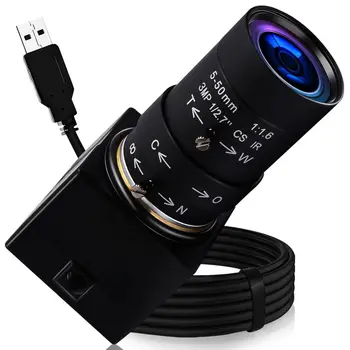 ELP H.264 Камера с Ручной Фокусировкой и Зумом USB CS Объектив 5-50 мм, 1 мЕгапиксель 720P CMOS OV9712 Модуль Веб-камеры С Цифровым МИКРОФОНОМ